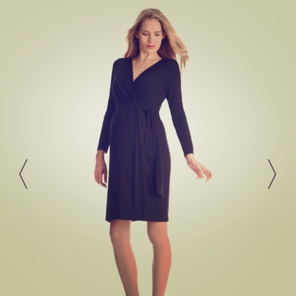 Black maternity dress